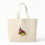 Fruits and Veggies Grocery Tote Bags
