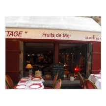 Fruits de Mer seafood restaurant France Postcards
