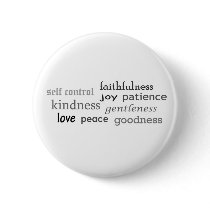 Fruits of the Spirit, Galatians 5:22-23 Pinback Buttons