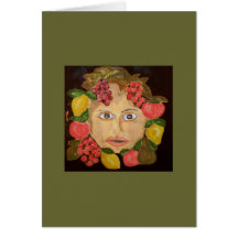 Fruitty Face ... - Customized Greeting Card