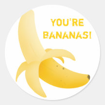 Fruity banana stickers