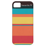 Fruity Tropical Tonal Stripes Case For The iPhone 5