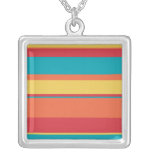 Fruity Tropical Tonal Stripes Necklaces