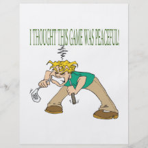 Frustrated Golfer Full Colour Flyer