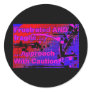 frustrated logo sticker