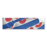 Fryslan Frisian Flag Bumper Sicker Friesland Vlag bumper stickers