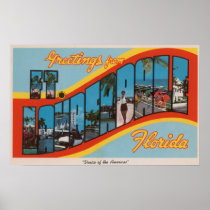 Ft. Lauderdale, Florida - Large Letter Scenes 2 Poster