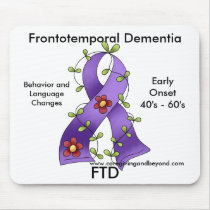 FTD, Frontotemporal Dementia Purple Ribbon Mousepa
