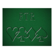 FTR - Flop, Turn, River Custom Invitations