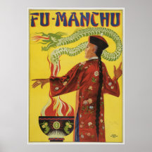 Fu-Manchu Magician Advertisement Posters