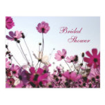 Fuchsia Chamomile Shower Invite (Customizable) Postcard