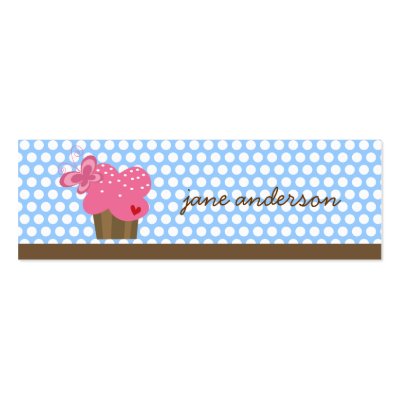 Fuchsia Cupcake & Butterfly Thank You Gift Tag / by fat_fa_tin