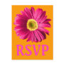 Fuchsia Daisy Flower RSVP Or Custom Post Card