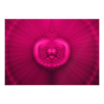Fuchsia Jewelled Medallion Fractal Invite