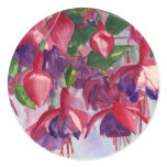 Fuchsia Lore Round Sticker