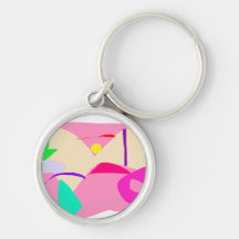 Fuchsia Natural Closed Eyes Insight Dubitation Key Chains