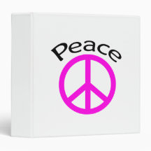 Fuchsia Peace & Word Binders