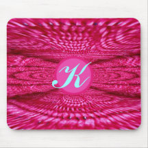 Fuchsia pink crochet mousepads