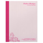 Fuchsia Pink Fashion Design letterhead