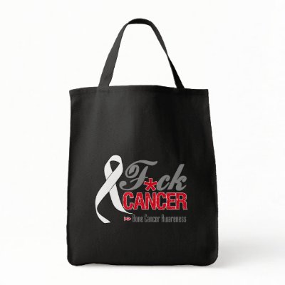 Fuck Bone Cancer Tote Bag by cancerapparel