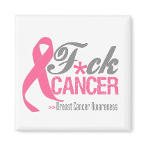 Fuck Breast Cancer Refrigerator Magnets