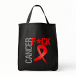 Fuck Cancer - Blood Cancer Tote Bags