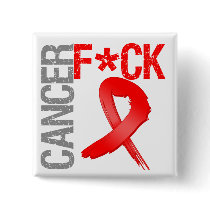 Fuck Cancer - Blood Cancer Pinback Button