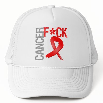 Fuck Cancer - Blood Cancer Hats by cancerapparel