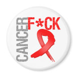 Fuck Cancer - Blood Cancer Refrigerator Magnets