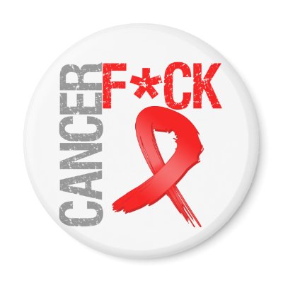 Fuck Cancer - Blood Cancer Refrigerator Magnets by cancerapparel