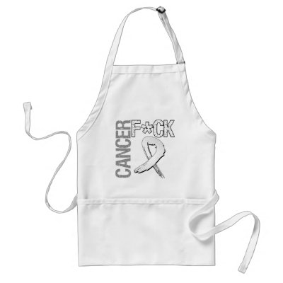 Fuck Cancer - Bone Cancer Aprons by cancerapparel