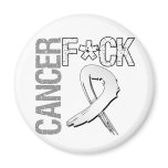 Fuck Cancer - Bone Cancer Refrigerator Magnet