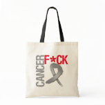 Fuck Cancer - Brain Cancer Tote Bag