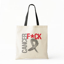 Fuck Cancer - Brain Cancer Tote Bag