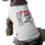 Fuck Cancer - Brain Cancer pet clothing