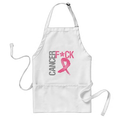 Fuck Cancer - Breast Cancer Apron by cancerapparel