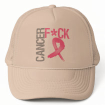 Fuck Cancer - Breast Cancer Trucker Hat