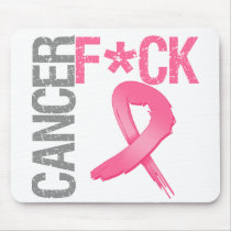 Fuck Cancer - Breast Cancer Mousepads