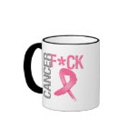 Fuck Cancer - Breast Cancer mugs