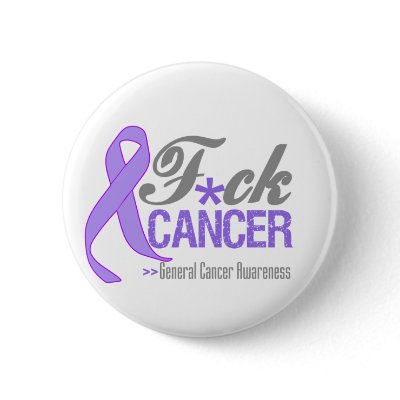 Fuck Cancer Pinback Button by cancerapparel