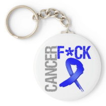 Fuck Cancer - Colon Cancer Keychains