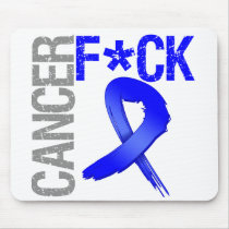 Fuck Cancer - Colon Cancer Mouse Pad