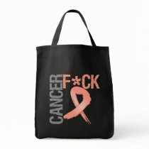Fuck Cancer - Endometrial Cancer Tote Bag