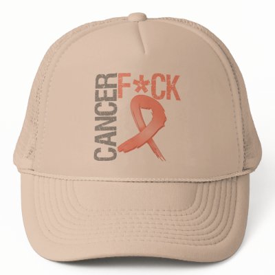 Fuck Cancer - Endometrial Cancer Mesh Hats by cancerapparel