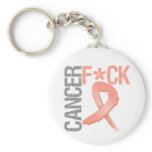 Fuck Cancer - Endometrial Cancer keychains