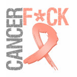 Fuck Cancer - Endometrial Cancer t-shirts