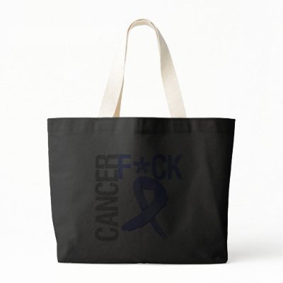 Fuck Cancer - Esophageal Cancer Bags by cancerapparel