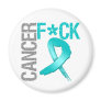 Fuck Cancer - Gynecologic Cancer Refrigerator Magnet