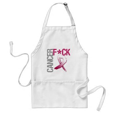 Fuck Cancer - Head and Neck Cancer Apron by cancerapparel