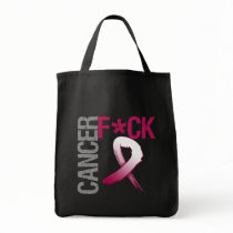 Fuck Cancer - Head and Neck Cancer Canvas Bags